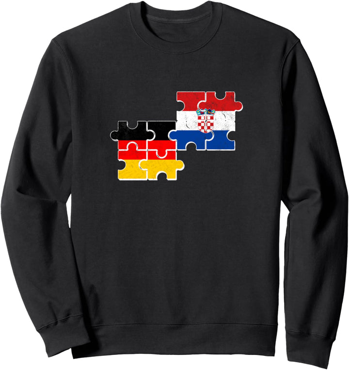 Deutschland Kroatien Flagge Deutsch Kroate Sweatshirt