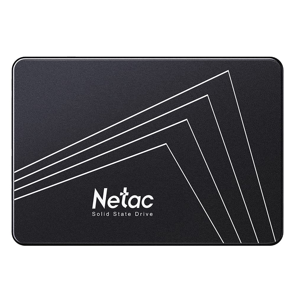 Netac SSD 2TB, SSD Festplatte Intern Sata 3.0 2,5 Zoll für Laptop, PC, Desktop, PS5 (N530S, Schwarz,