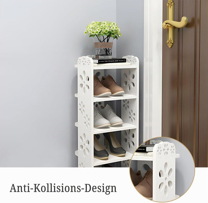 Dripex Schuhregal Standregal 8 Ablagen Schuhablage Schuhständer Schuhschrank multifunktional Standre