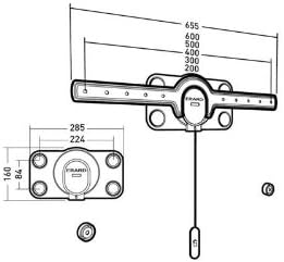 Erard FiXiT 600 flache TV Monitor Wandhalterung bis 70kg