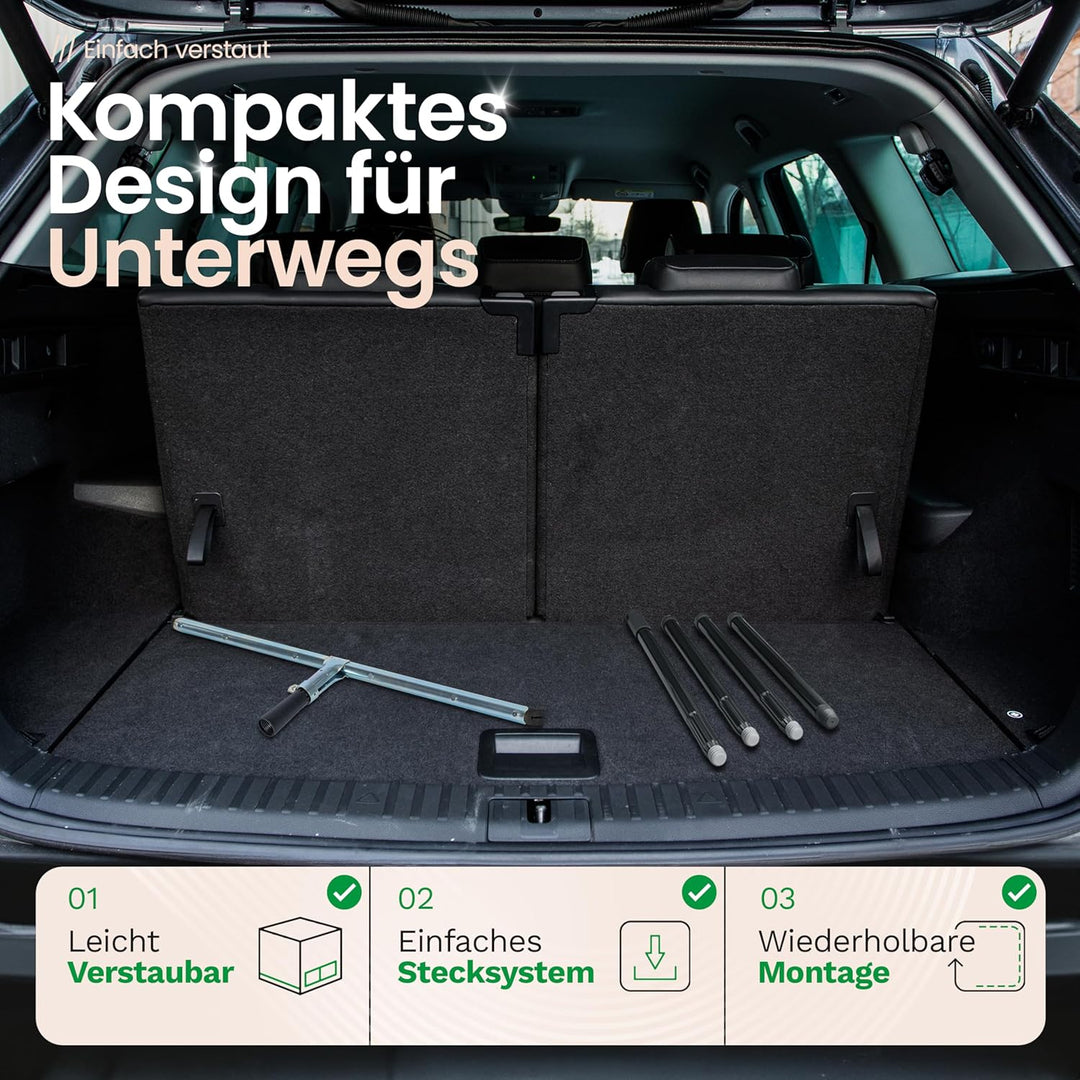 Novaliv 10x Fliesenabzieher Dusche 60 cm Boden mit Schraub- Steckstiel 137 cm Wasserabzieher für Bod