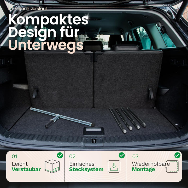 Novaliv 10x Fliesenabzieher Dusche 60 cm Boden mit Schraub- Steckstiel 137 cm Wasserabzieher für Bod