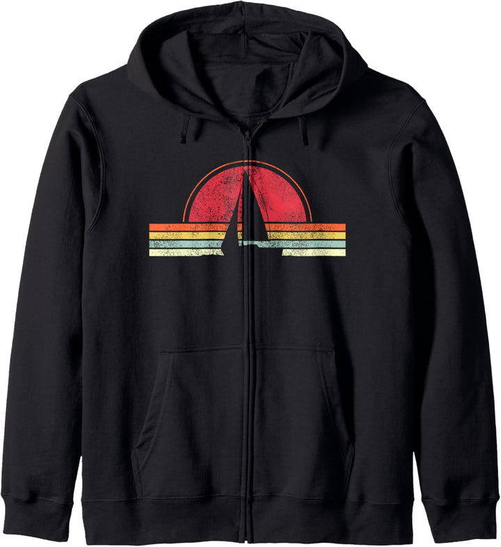 Segeln Vintage Segelboot Segelschiff Segler Geschenk Kapuzenjacke