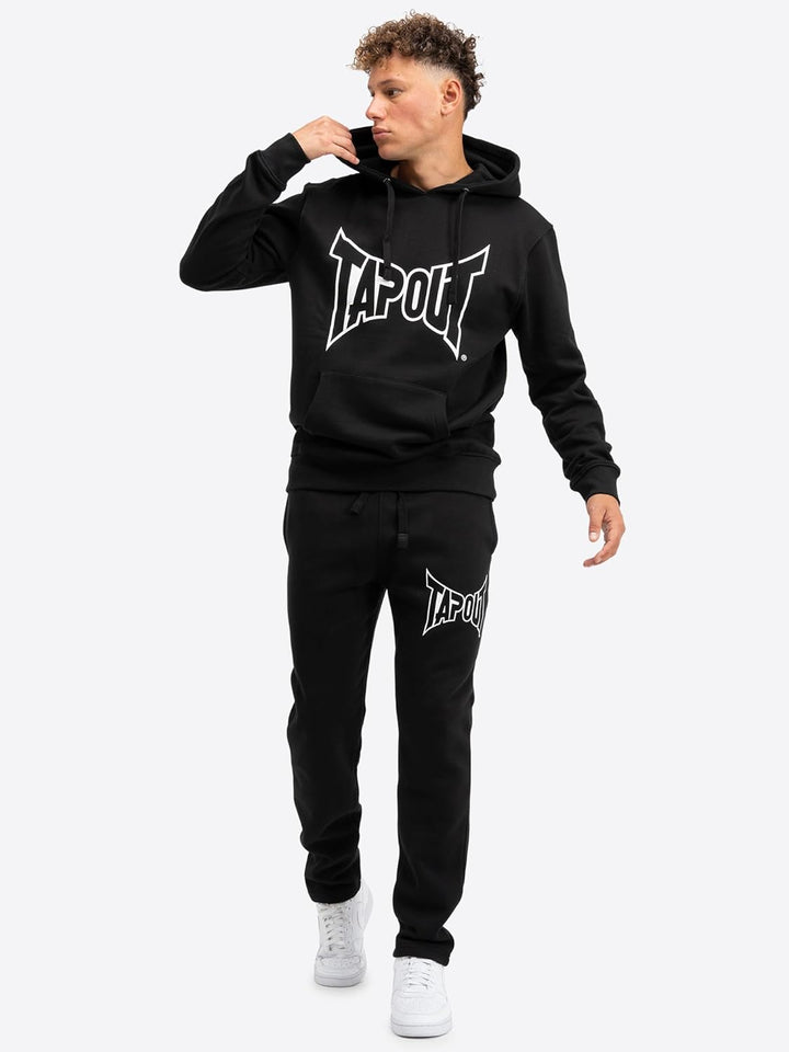 Tapout Herren Hoodie Lifestyle Basic Black/White Kapuzenpullover L Black/White, L Black/White