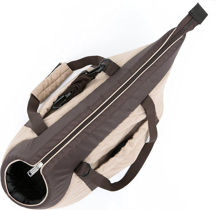 Hundetasche Tragetasche für kleinen und mittleren Hund Welpen Katze, Rucksack Beige - von 2 kg S - 2