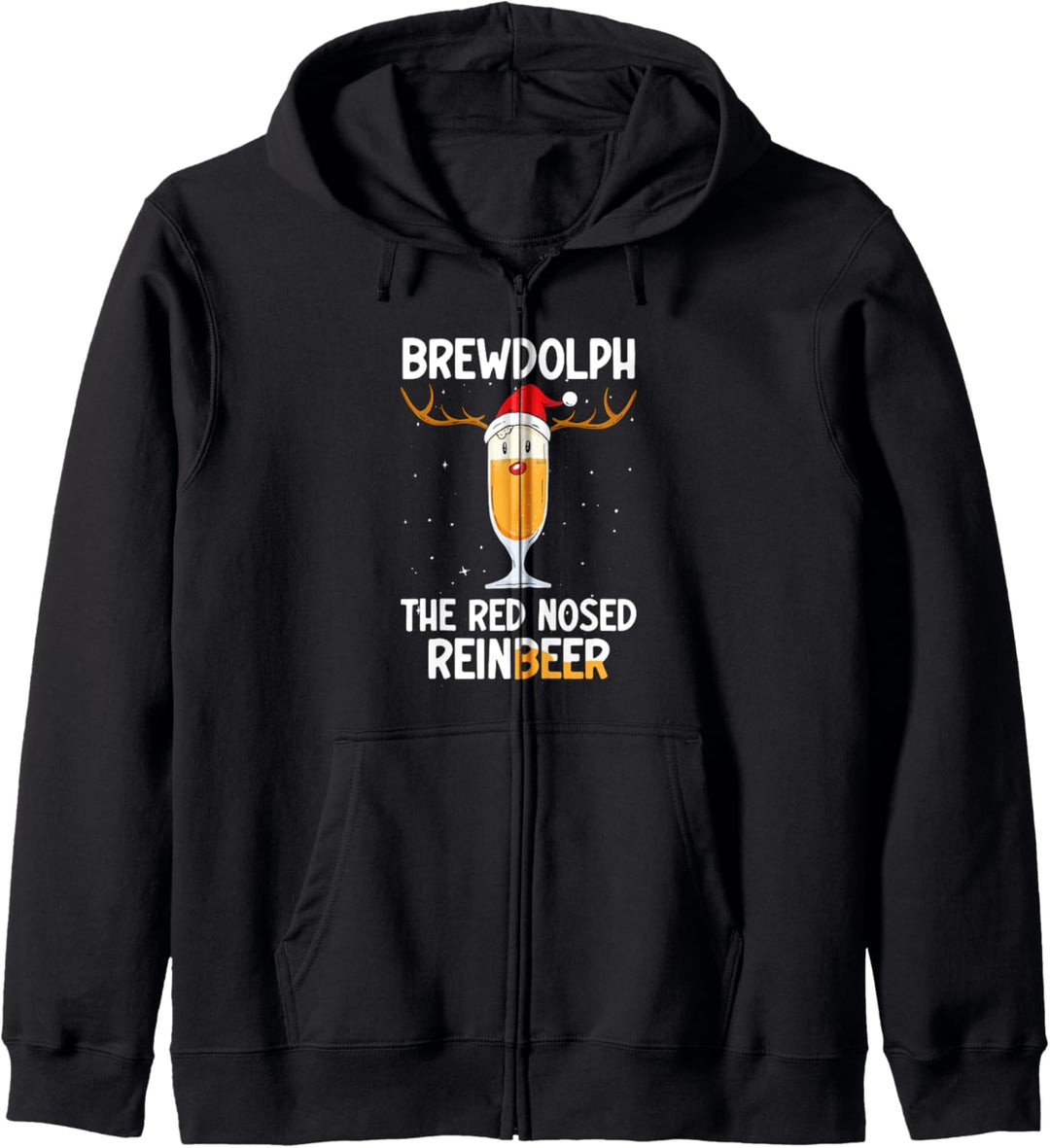 Christmas Brewdolph Reinbeer mit der roten Nase Kapuzenjacke