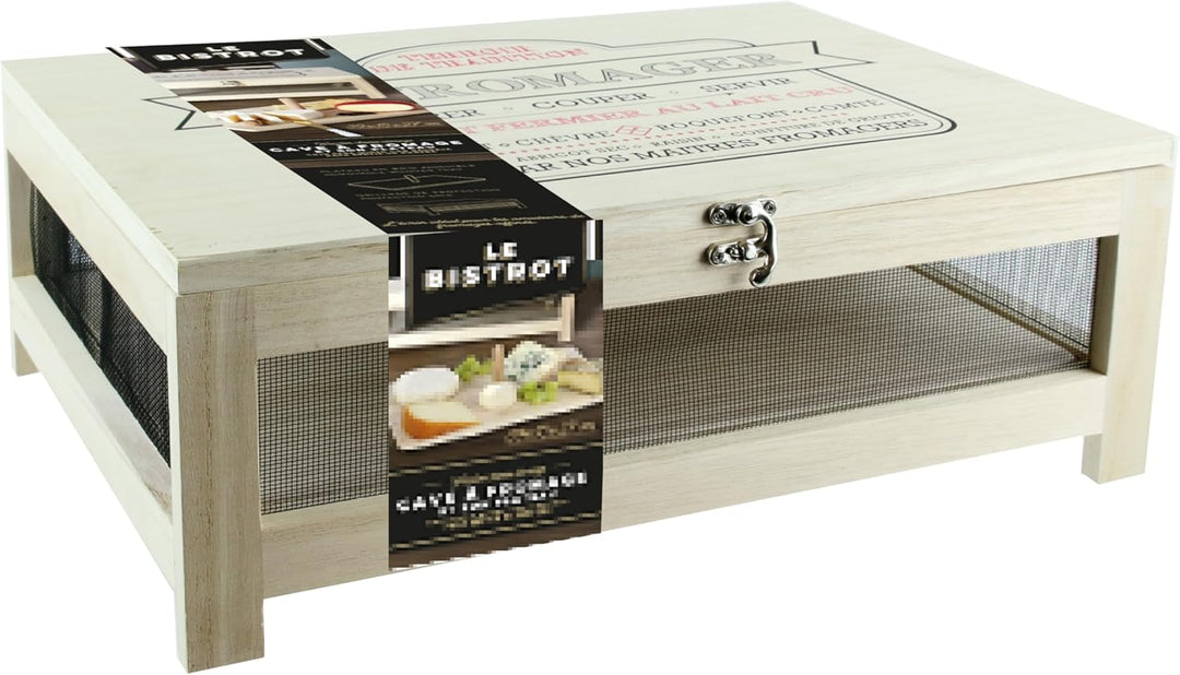 COOK CONCEPT Käsekeller mit Serviertablett, 27cm x 38,6cm x 14.7cm, Beige