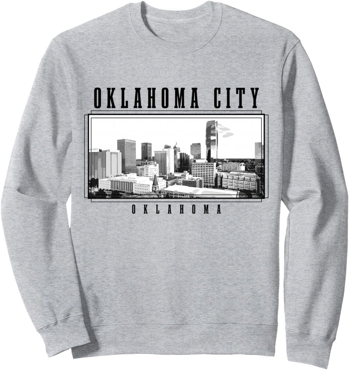 Oklahoma City Vintage USA Souvenir Skyline Sweatshirt