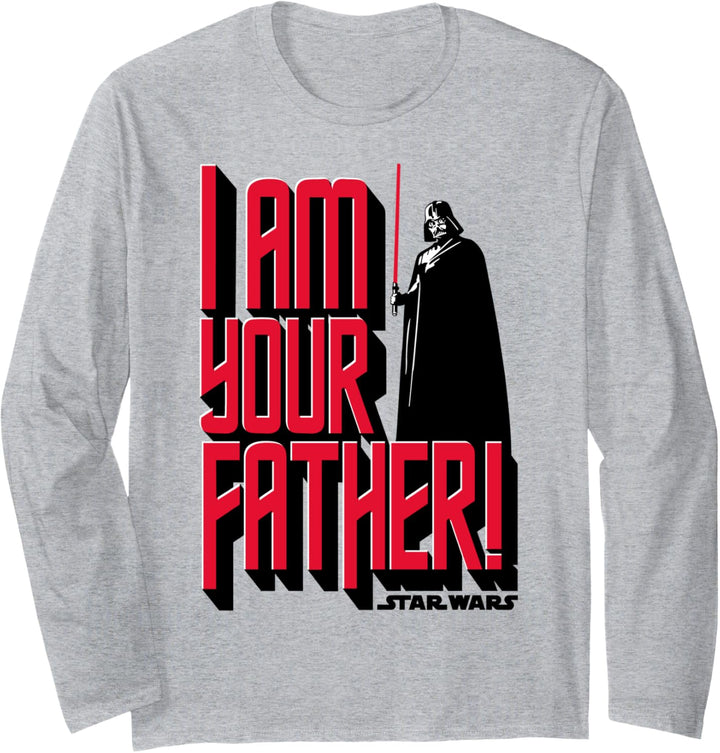 Star Wars Darth Vader I Am Your Father Lightsaber Portrait Langarmshirt