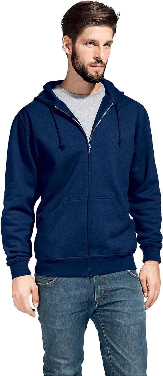 Zip Hoodie Jacke 80-20 Herren, Marineblau, XL