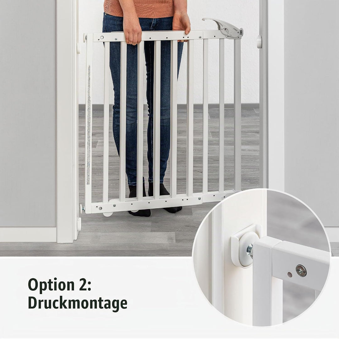 Türgitter und Treppenschutzgitter zum Klemmen oder Schrauben, Baukasten zum Zusammenbauen, ausziehba