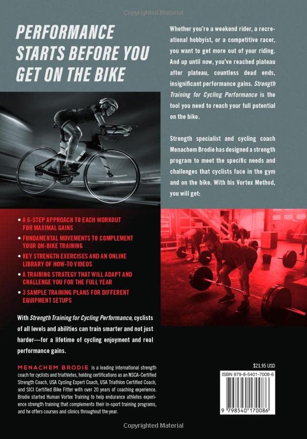 Strength Training for Cycling Performance: The Vortex Method’s Ultimate Training Program, Taschenbuc
