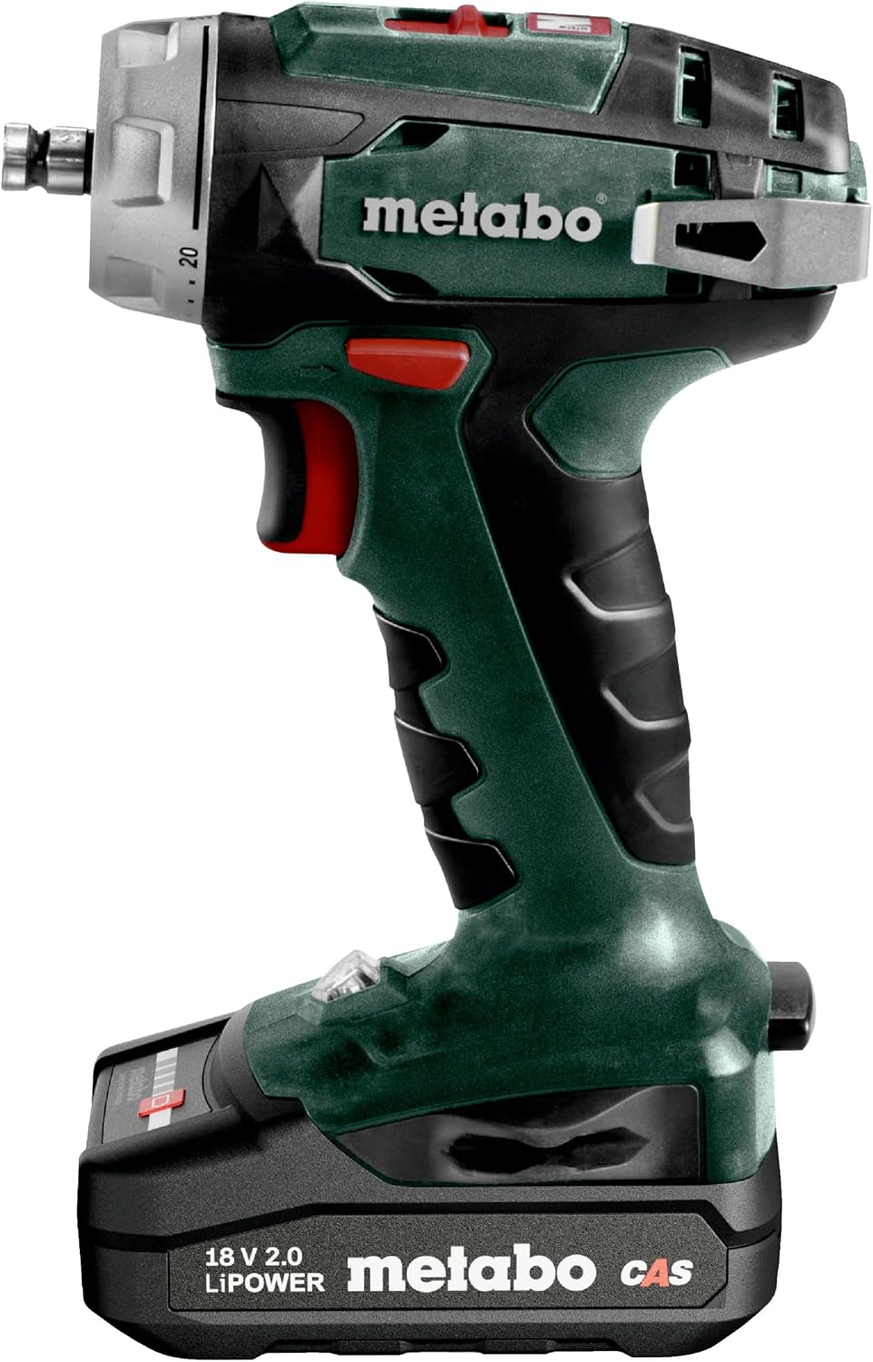 metabo Akku-Bohrschrauber BS 18 Quick - 18 V, 48 Nm Drehmoment, Ø 20 mm Holz, 1.600 U/min - Schnellw