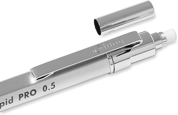rOtring Rapid PRO Druckbleistift | 0,5 mm | Silberfarbener Schaft 0,5 mm Single Silber, 0,5 mm Singl