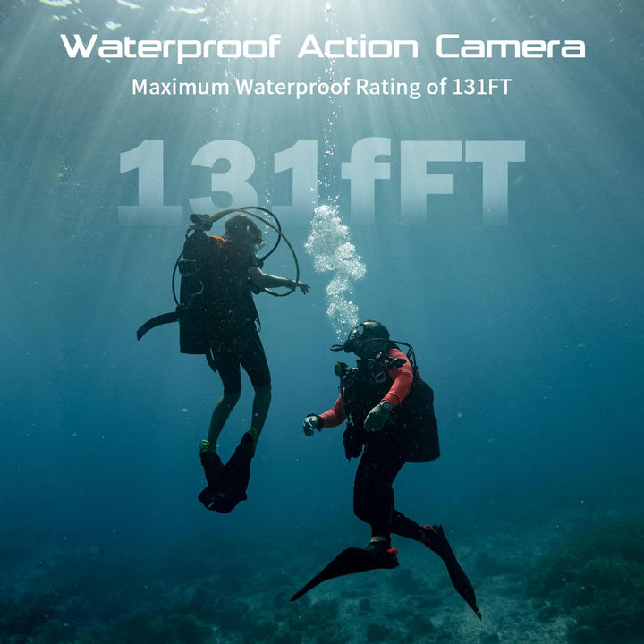 Apexcam M90 mit 64G Karte Action Cam 4K60FPS 64MP WLAN EIS Bildstabilisierung Sportkamera mit Touchs