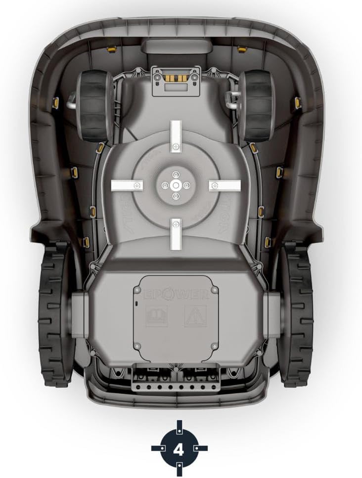 STIGA A1500 Autonomer Rasenmäher Roboter. Mähroboter ohne Begrenzungskabel (max. 2500m²). App-Steuer