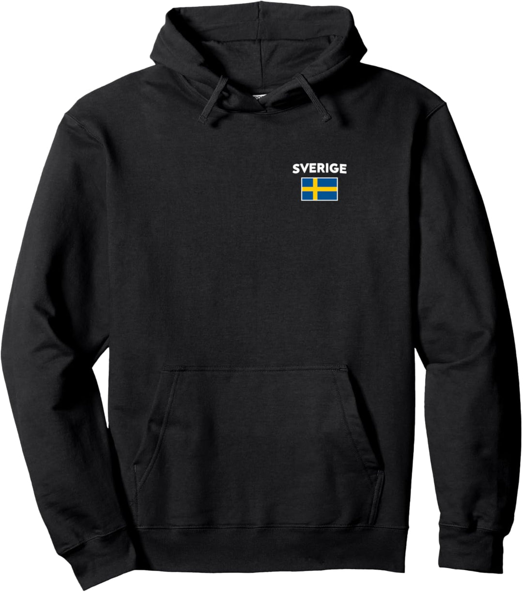 Schweden Flagge Sverige Yellow Blue Pullover Hoodie