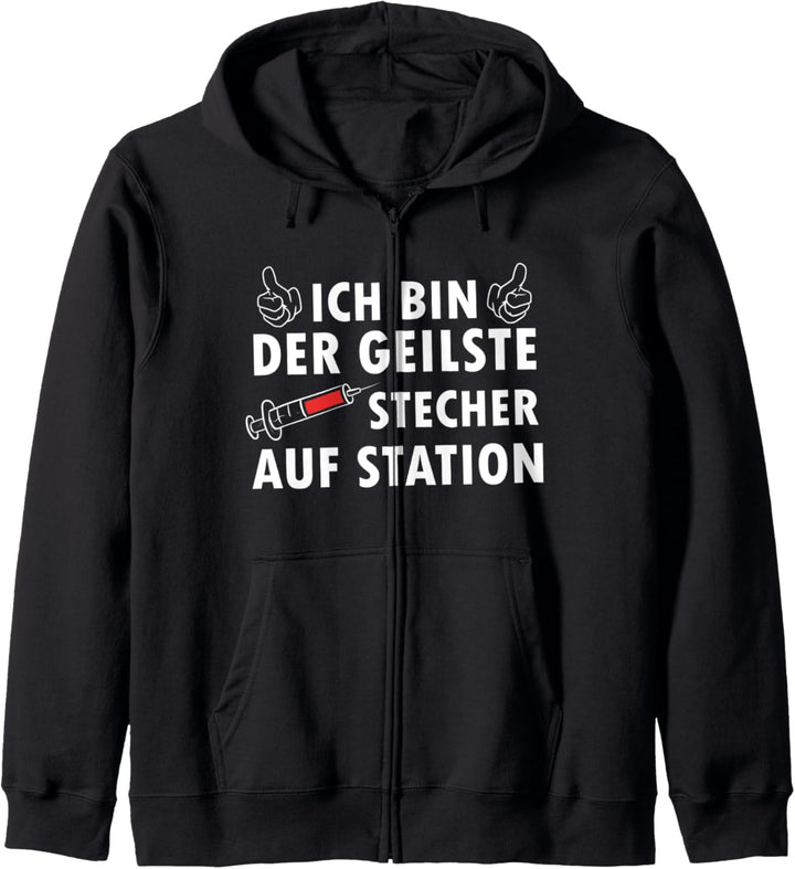 Krankenschwester, Krankenhaus, Spritze, Pflegekraft Kapuzenjacke