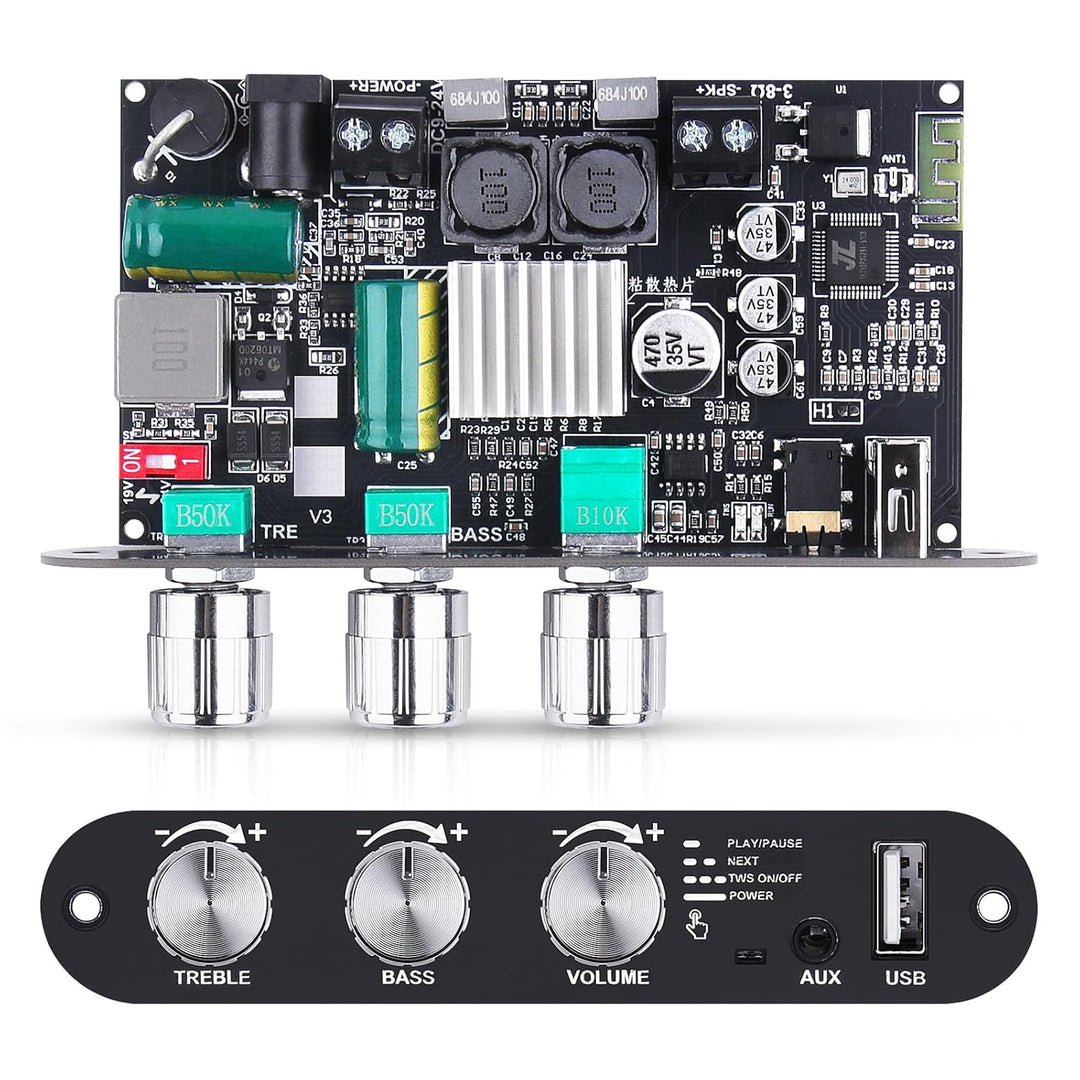 HiFi Verstärker mit Bluetooth 5.3 ZK-1001U Mono Audioverstärkers für Heim Stereoanlage 100W Stereo i