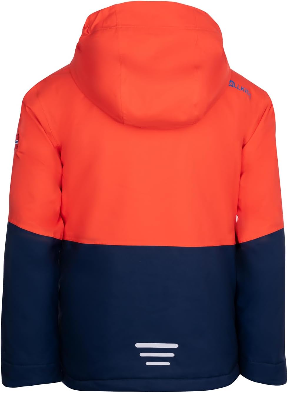 Trollkids Girls Hallingdal Jacket Flame Orange/Navy 116, Flame Orange/Navy 116