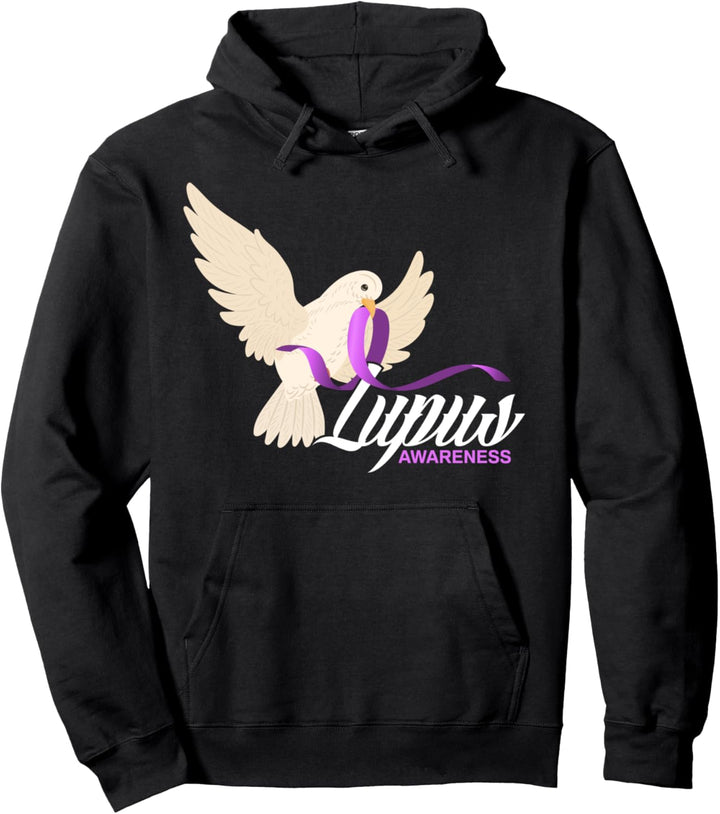 Purple Ribbon Lupus Krieger Lupus Kämpfer Lupus Pullover Hoodie