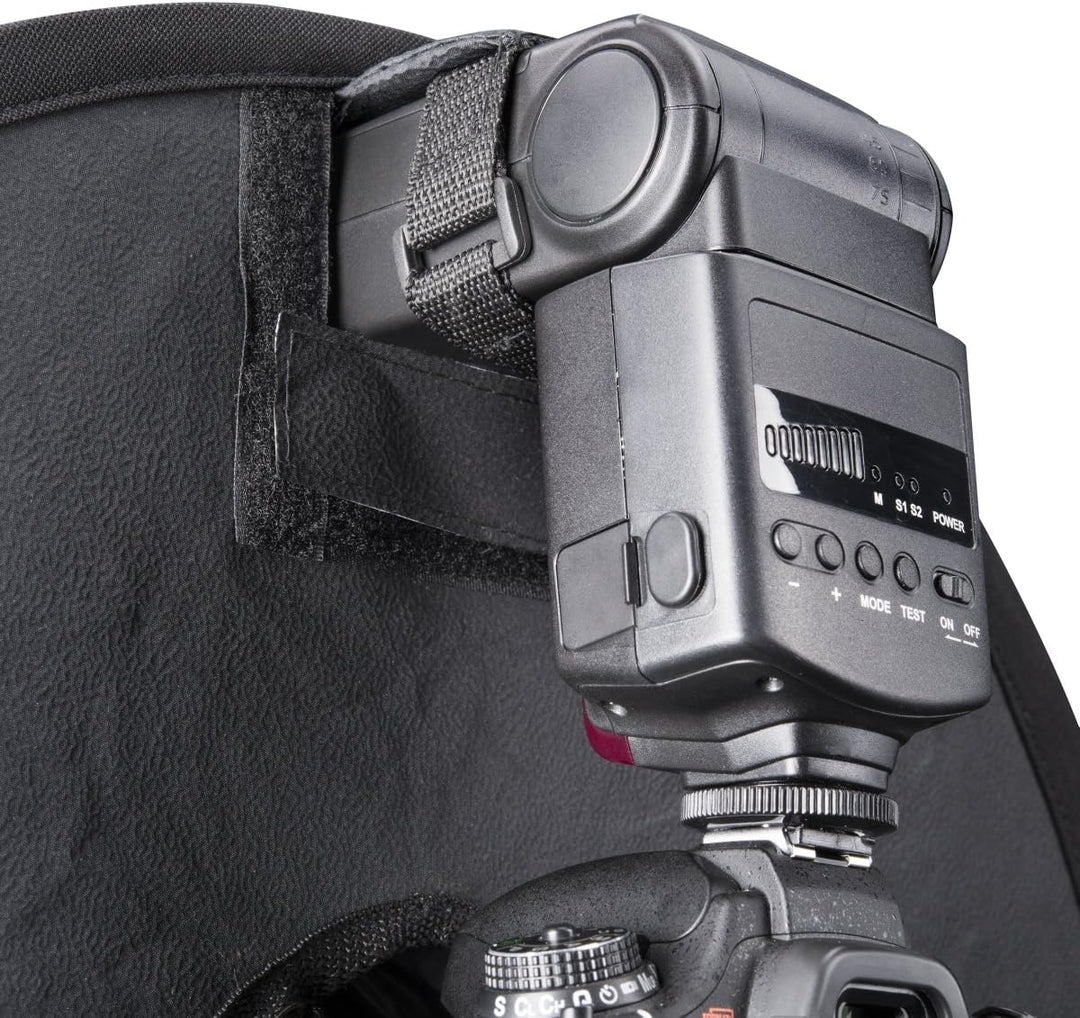 Walimex Pro Softbox RoundLight faltbar Softbox für Aufsteckblitze 46cm
