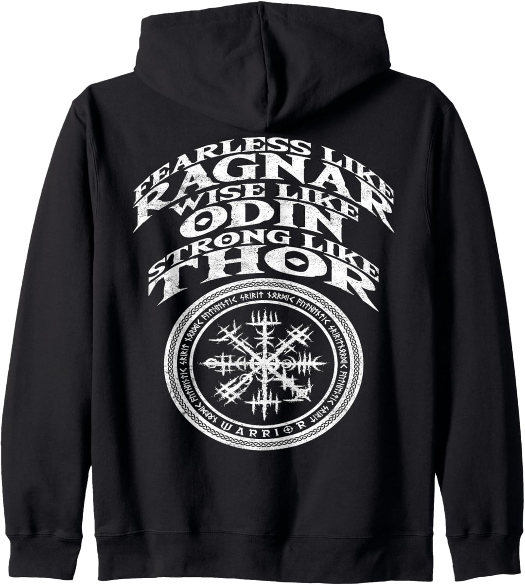 Wikinger Kleidung Vegvisir Wikinger Kompass Rückendruck Kapuzenjacke