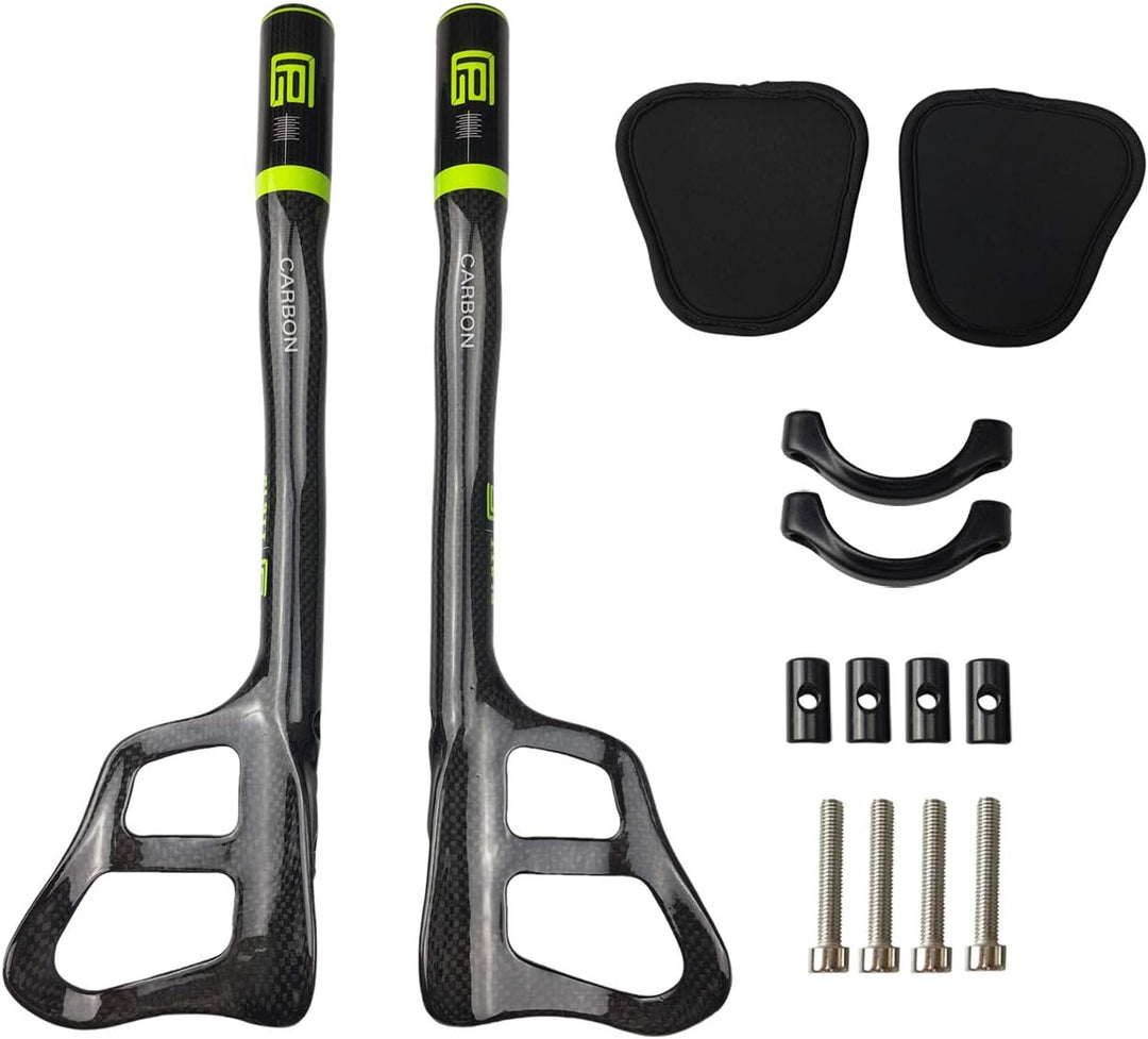 PLATT Fahrradlenker 31,8 Carbonlenker Renn/Triathlonlenker Aerobar Lenkeraufsatz Tri Bar, 3K Glossy