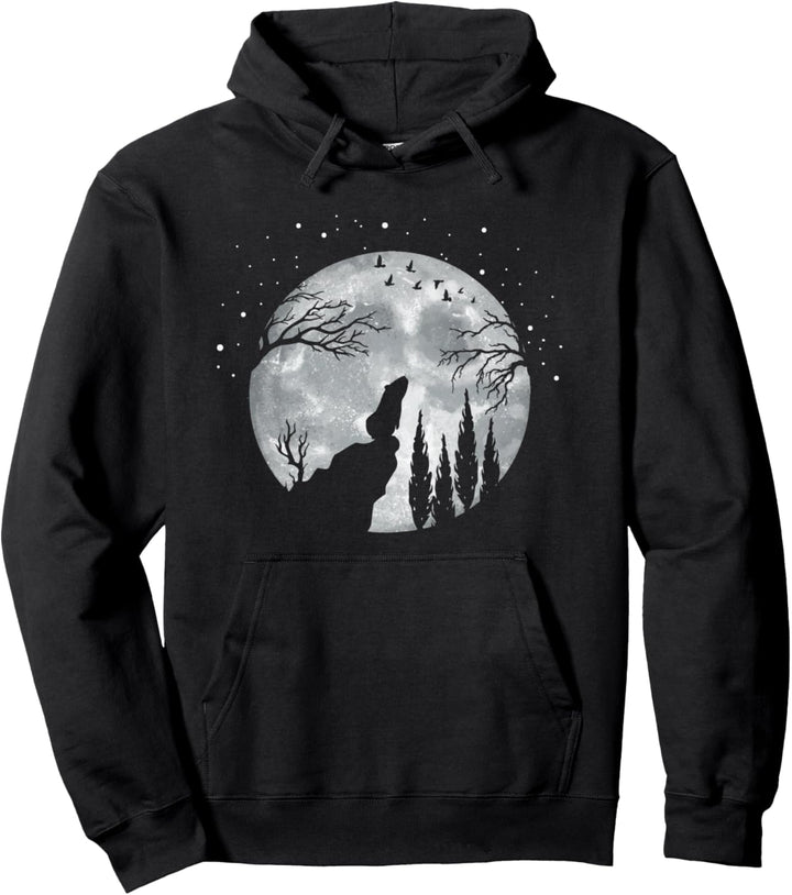 Meerschwein Haustier - Vollmond Meerschweinchen Pullover Hoodie