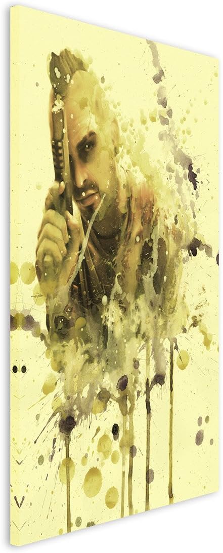 Far_Cry_90x60cm Splash Art Paul Sinus Aquarell, Gemälde, Kunstbild auf Leinwand