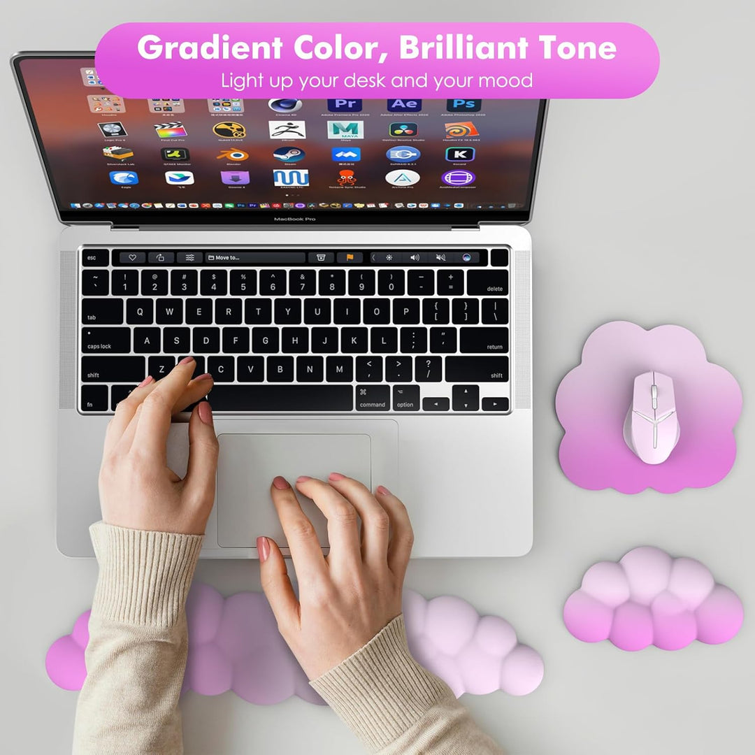 MoKo Wolke Handgelenkauflage, Ergonomisch Weich Cloud Handauflage Tastatur Maus Handballenauflage Se