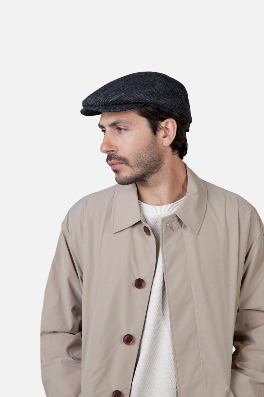 Barts Herren Baskenmütze Oslo Cap L Schwarz (BLACK 0001), L Schwarz (BLACK 0001)