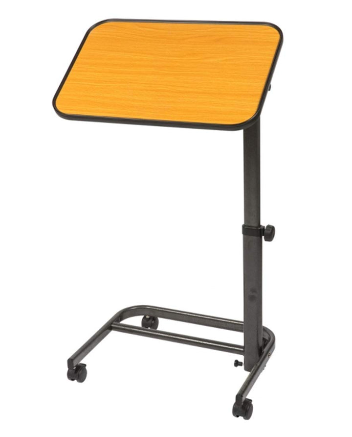 FabaCare Beistelltisch Luxus, stufenlos höhenverstellbarer Pflegetisch, Betttisch auf Rollen, Tisch