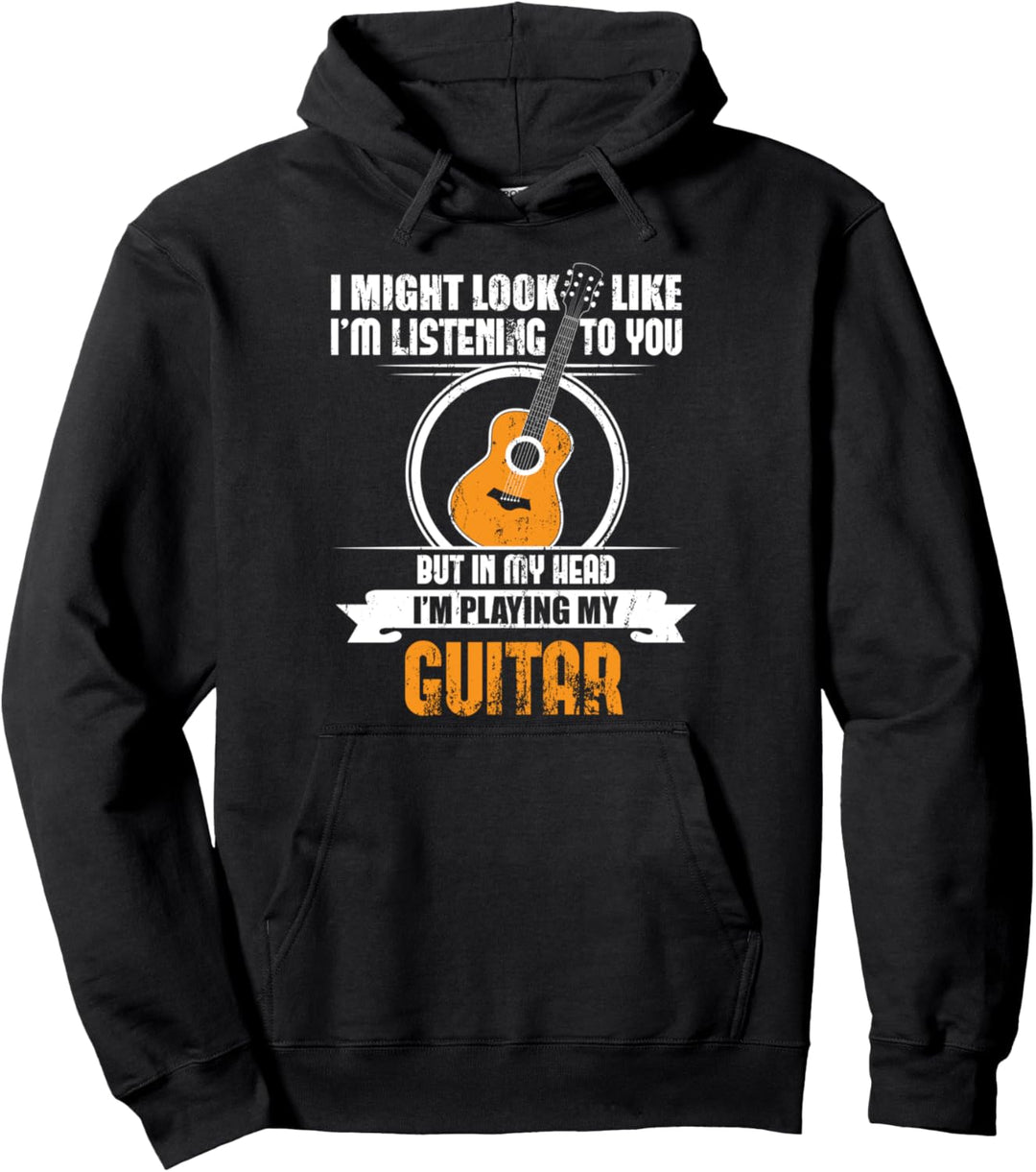 Lustiger Gitarrist Rock Musiker Geschenk Musik Gitarre Pullover Hoodie