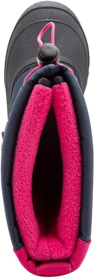 KangaROOS Unisex Kinder Kanga-Bean Ii Schneestiefel 28 EU Blau Dark Navy Daisy Pink 4204, 28 EU Blau