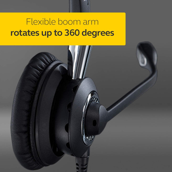 Jabra Q711383 Biz 2400 II Duo USB leistungsfähiges Call-Center-Kabel-Headset für MS Skype for Busine