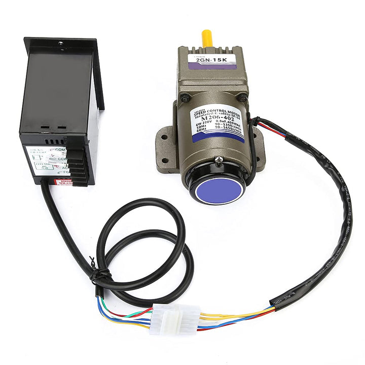 Elektrischer Getriebemotor, AC 220V 6W Einphasen-Asynchrongetriebemotor Verzögerung einstellbare Dre