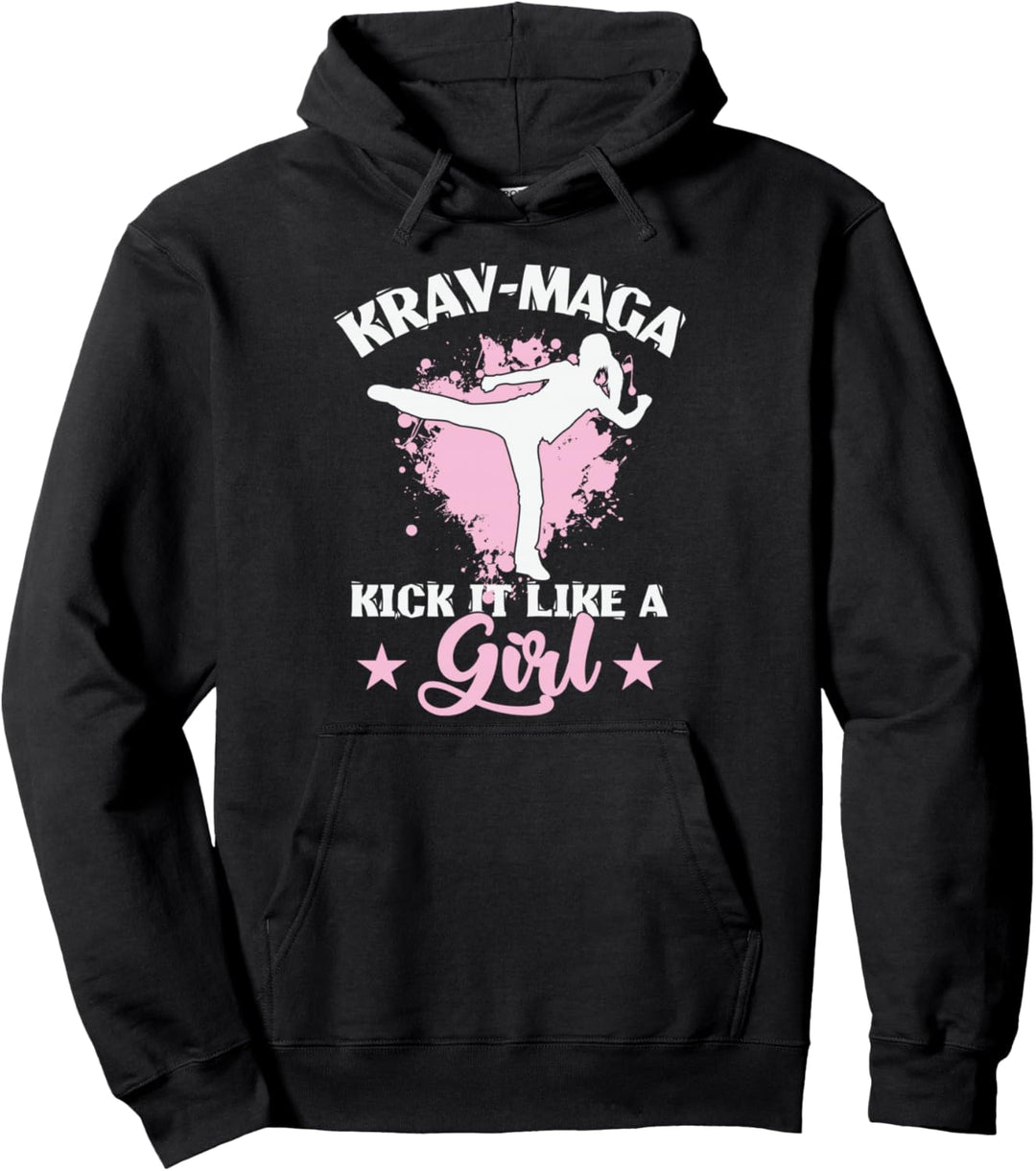 Krav Maga Kick It Like A Girl Training Pullover Hoodie