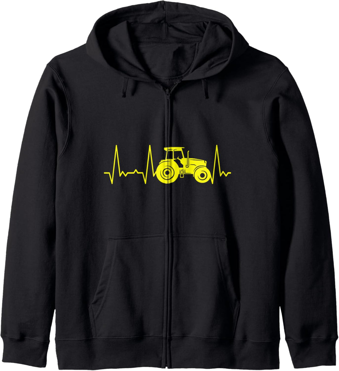 Herzschlag Traktor Kapuzenjacke