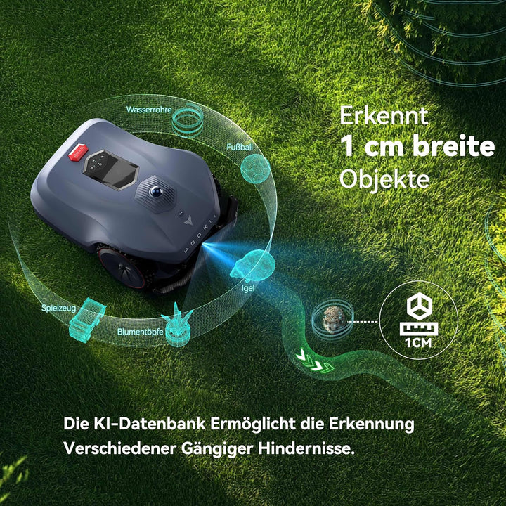 HOOKII Neomow X SE Mähroboter ohne Begrenzungskabel, bis 3000㎡, 3D LiDAR SLAM+Vision Fusion Kartieru