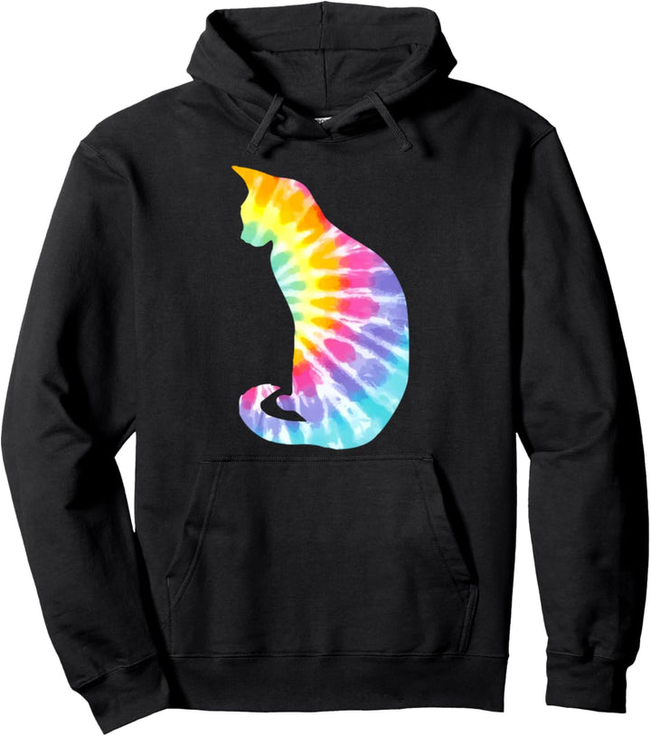 Bunte Katze, schönes Tier. Pullover Hoodie