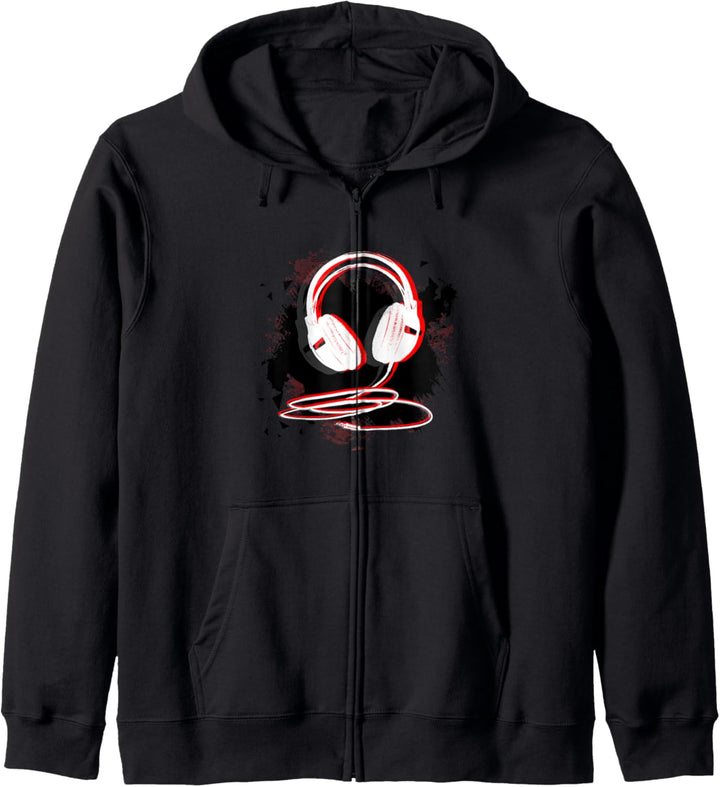 Musik Sound Kopfhörer DJ Geschenk T Shirt Kapuzenjacke