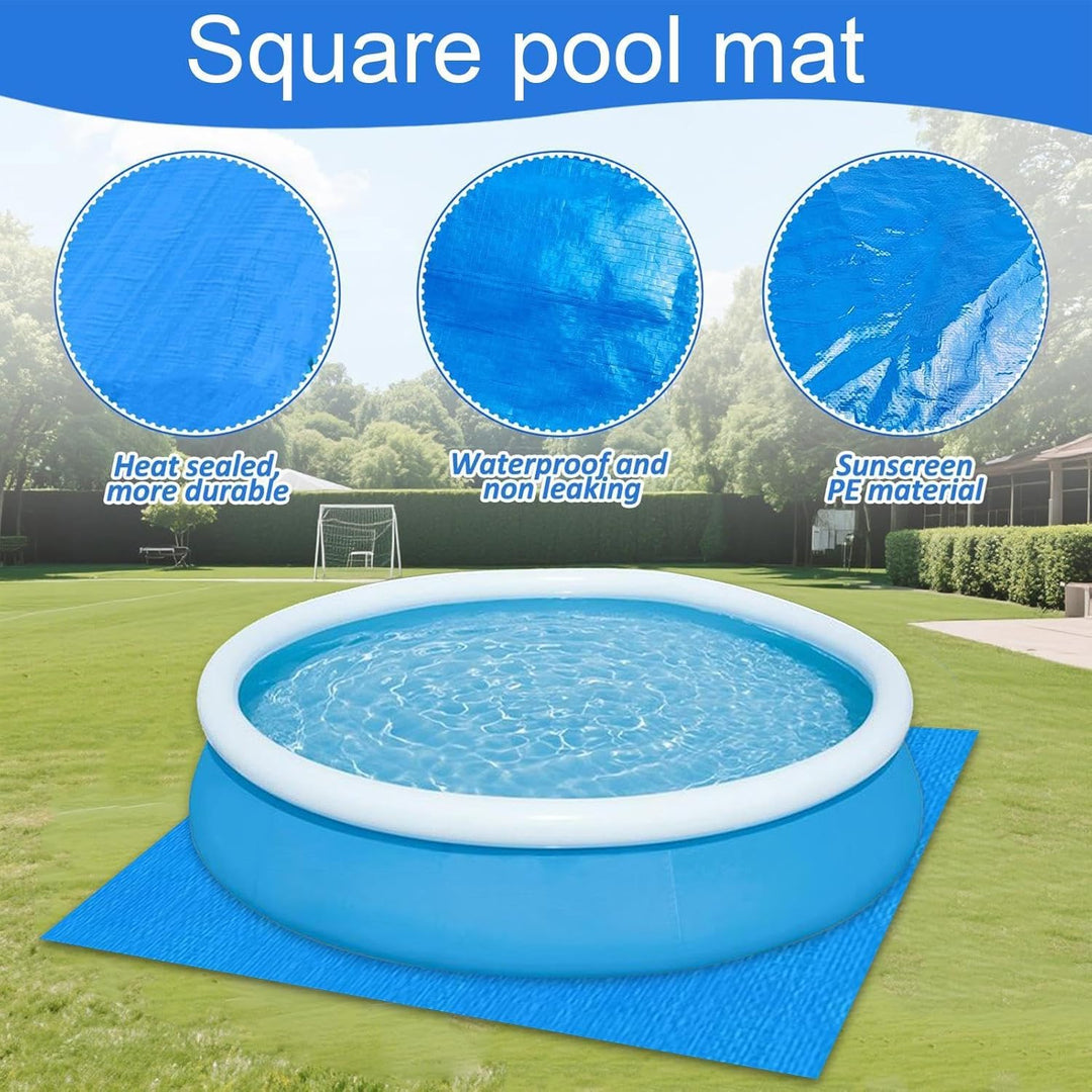 Boden-Pool-Auskleidung, quadratisch, für Schwimmen, dicke Basis, Ersatzplane, Bodenschutz, für Terra