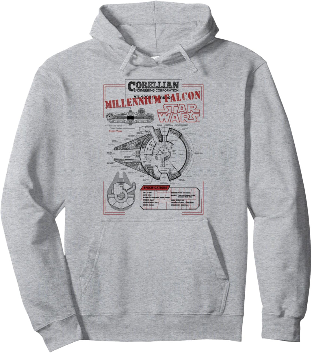 Star Wars Millennium Falcon Corellian Engineering Pullover Hoodie
