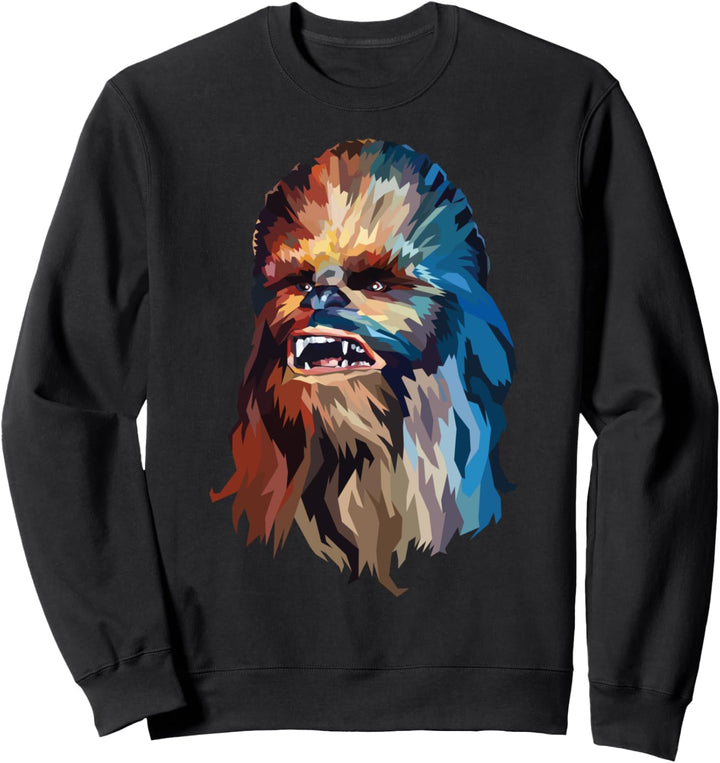 Star Wars Chewie Watercolor Portrait Sweatshirt