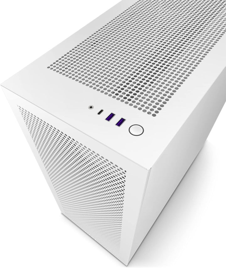NZXT H7 Flow - CM-H71FW-01 - ATX Mid-Tower Gaming PC-Gehäuse - Front USB-C Port - Mesh Front- & Temp