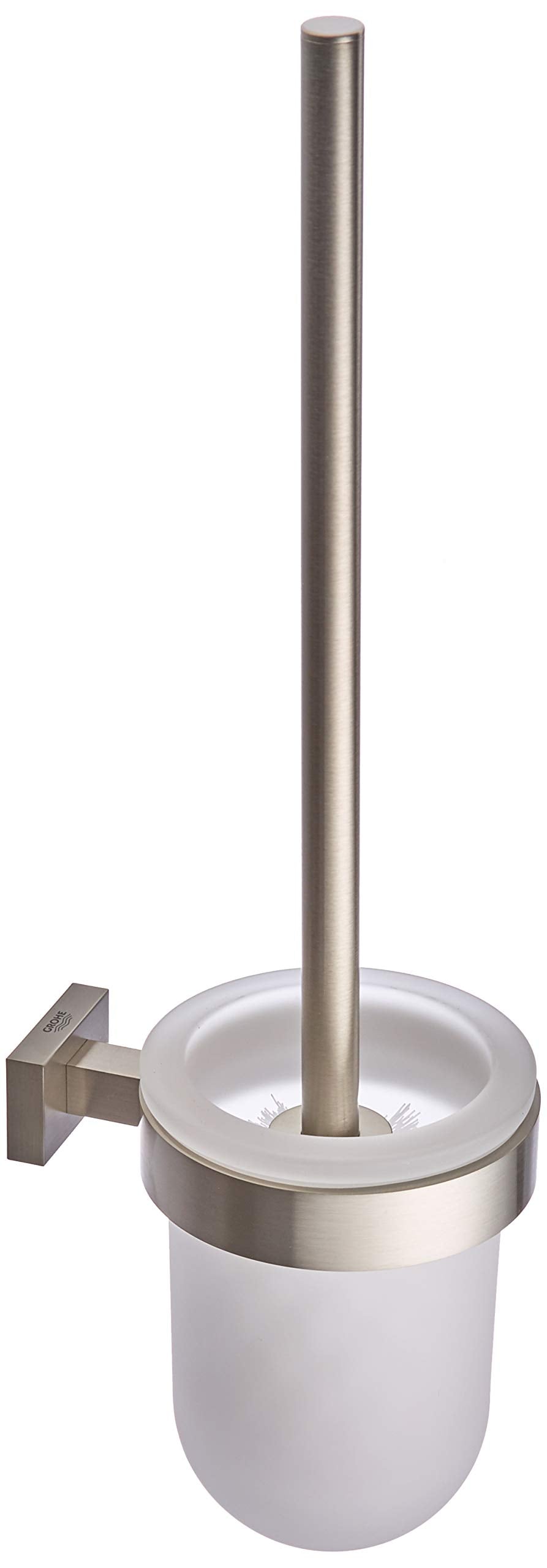 GROHE Essentials Cube | Badaccessoires - Toilettenbürstengarnitur | Wandmontage | supersteel | 40513