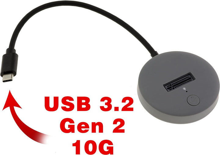 KALEA-INFORMATIQUE USB-Dock für M2-SSDs vom Typ NVMe oder SATA. 10GB Verbindung Typ USB3.2 Gen2 mit