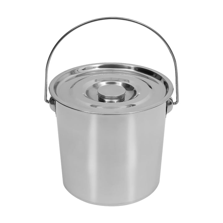 Edelstahleimer Eimer, 12L Edelstahl Milcheimer Lebensmittel Wassereimer Edelstahl Eimer Bar Keller C