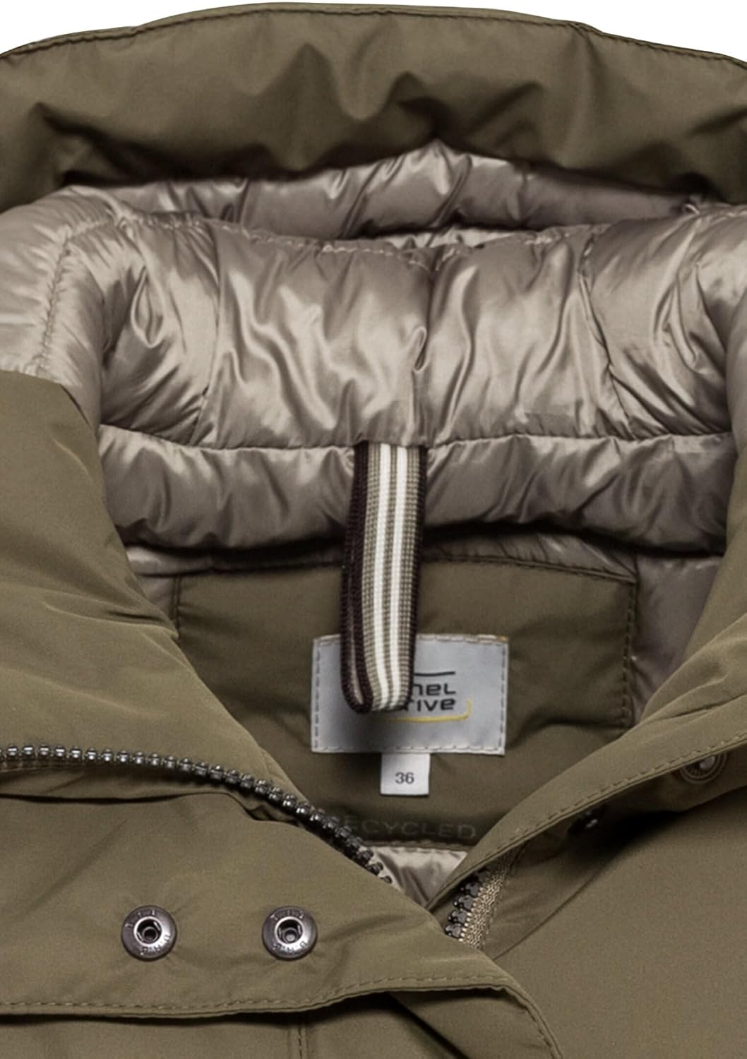 camel active Damen teXXXactive® Funktionsmantel aus recyceltem Polyester 34 Grün, 34 Grün